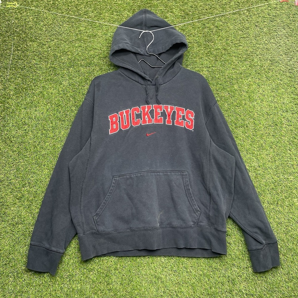 Ohio State Buckeyes Nike Hoodie Mens Large Sweatshirt Center Check Football